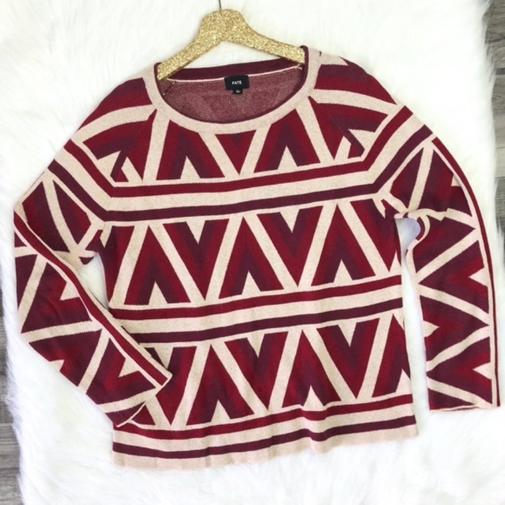Fate Geometric Deco Sweater